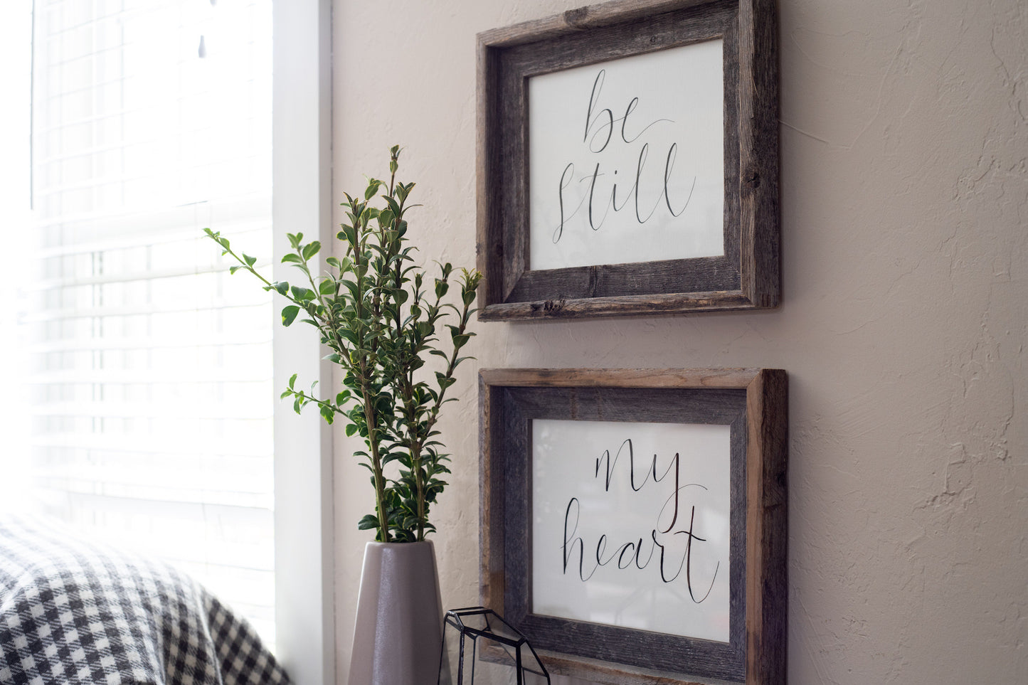 18" x 24" Gray Solid Wood Hanging Picture Frame-4