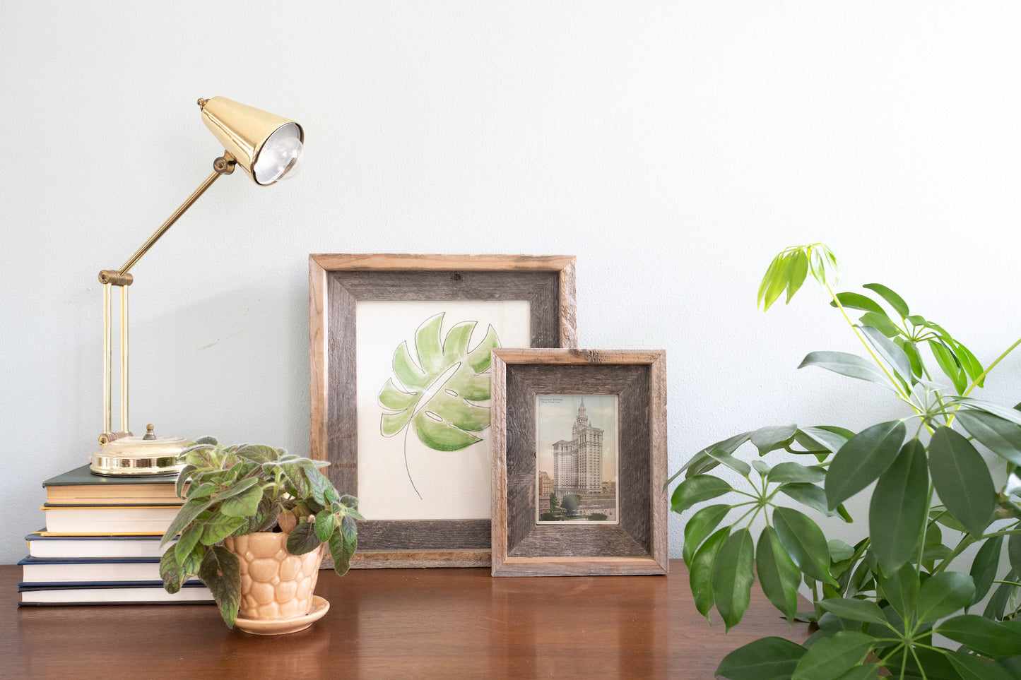 18" x 24" Gray Solid Wood Hanging Picture Frame-5
