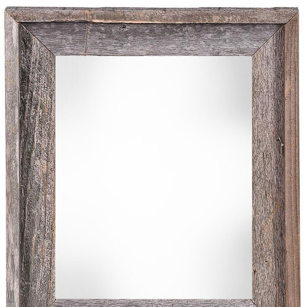 24" x 30" Gray Solid Wood Hanging Picture Frame-3