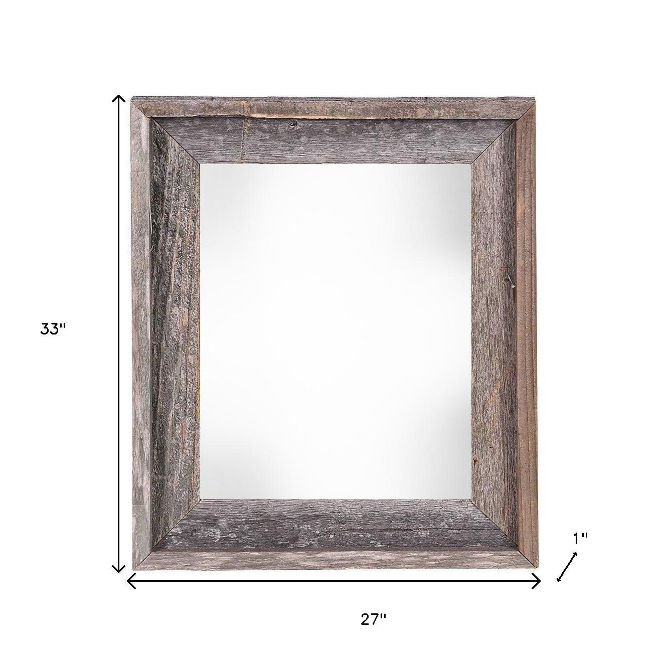 24" x 30" Gray Solid Wood Hanging Picture Frame-6