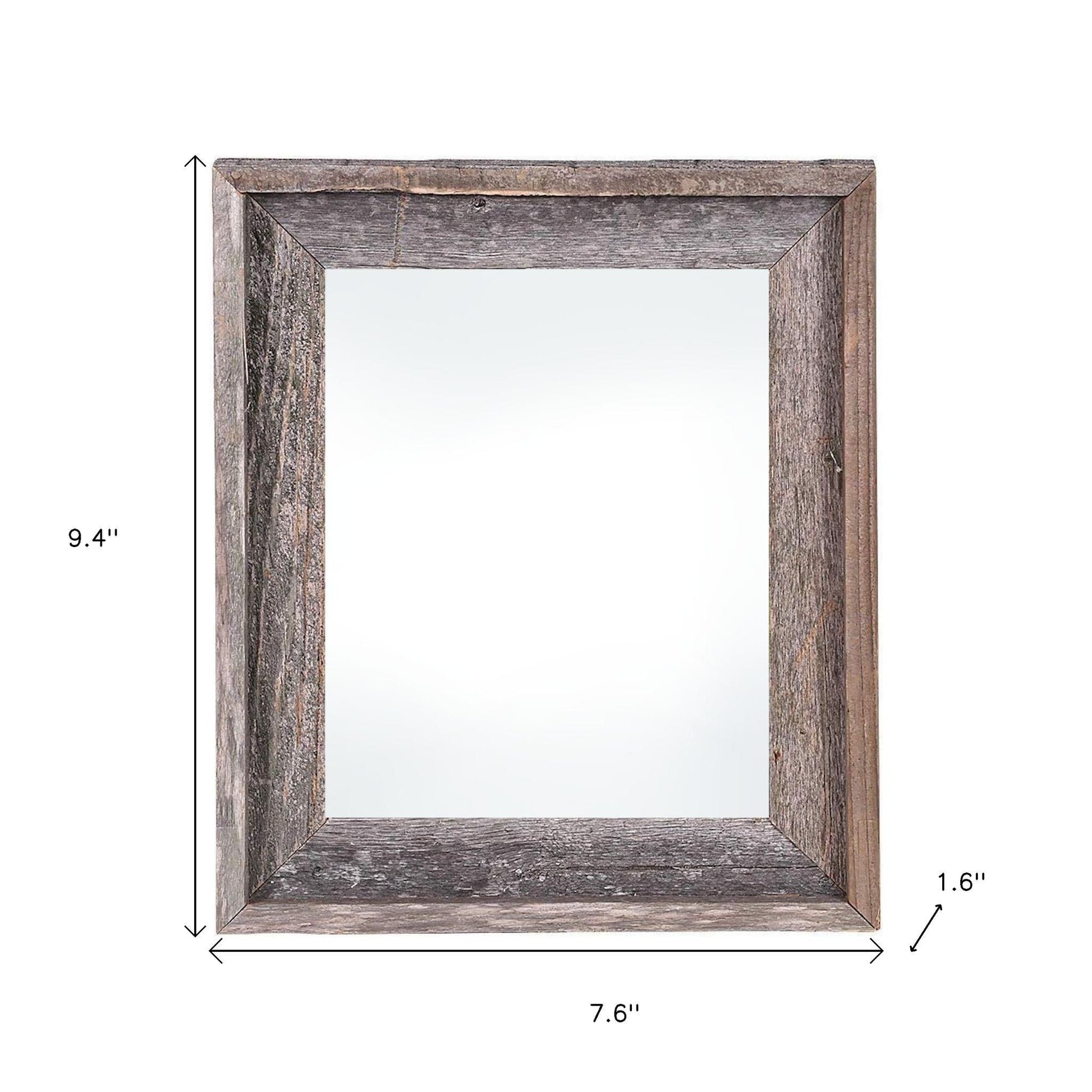 4" x 6" Gray Solid Wood Tabletop Picture Frame-6
