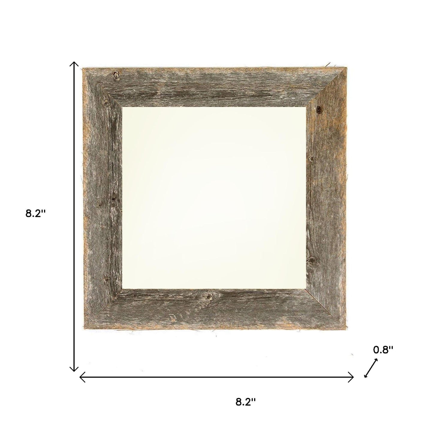 6" x 6" Gray Solid Wood Tabletop Picture Frame-4