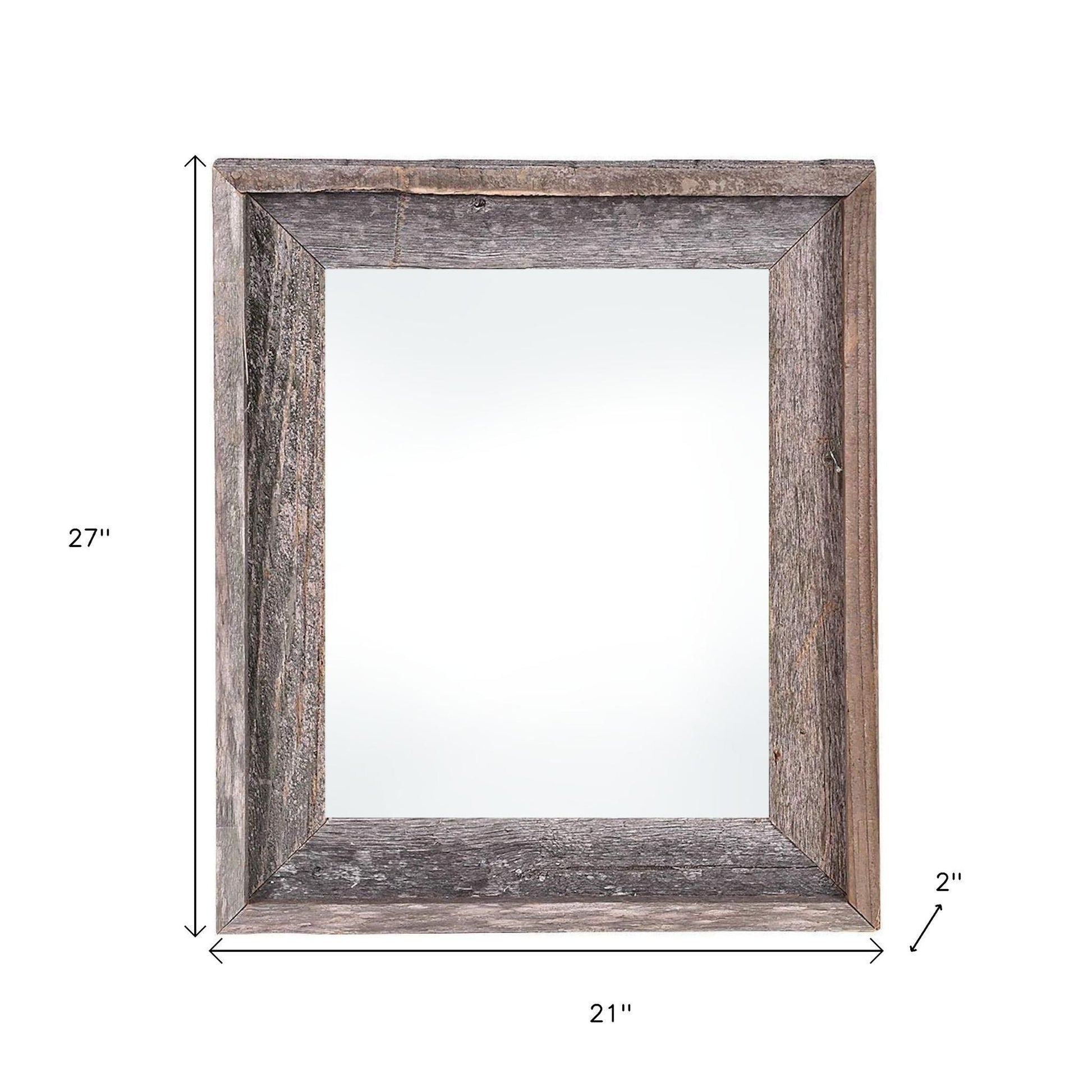 18" x 24" Gray Solid Wood Hanging Picture Frame-6