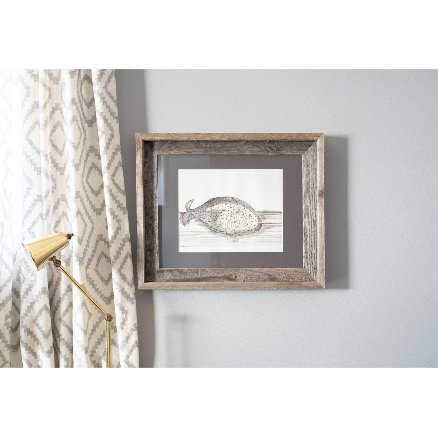 11" x 14" Gray Solid Wood Hanging Picture Frame-4