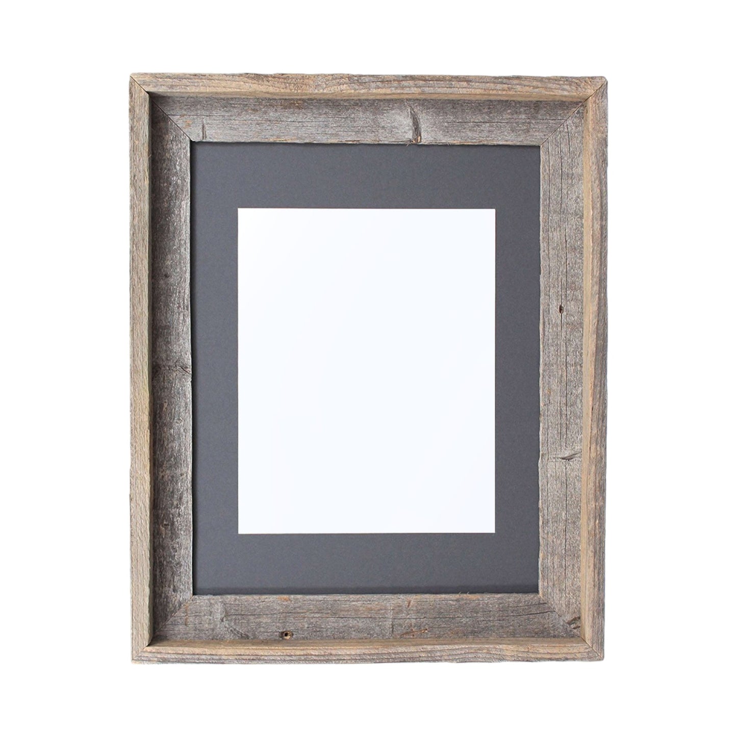 11" x 14" Gray Solid Wood Hanging Picture Frame-1