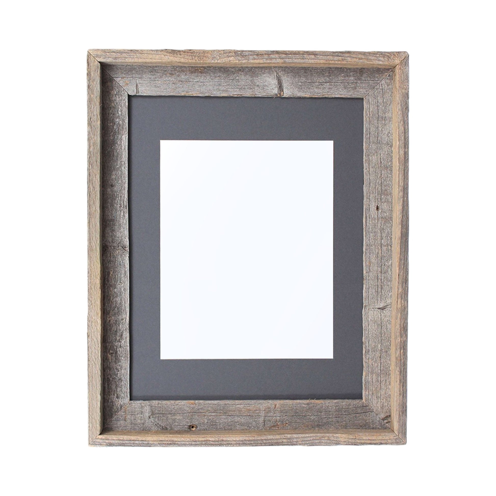 11" x 14" Gray Solid Wood Hanging Picture Frame-1