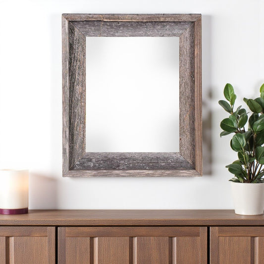 24" x 30" Gray Solid Wood Hanging Picture Frame-0