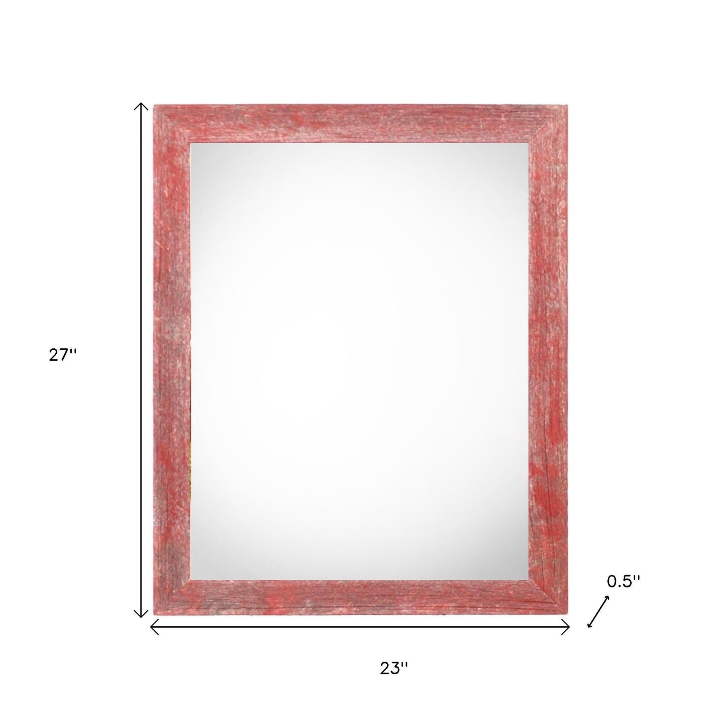 20" x 24" Red Solid Wood Hanging Picture Frame-4