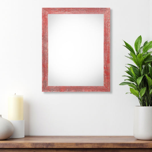 20" x 24" Red Solid Wood Hanging Picture Frame-0
