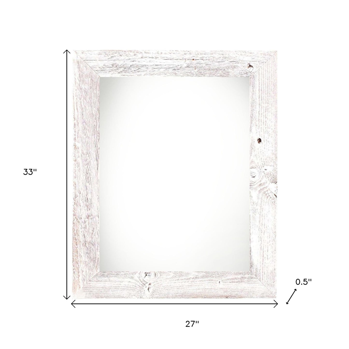 24" x 30" White Solid Wood Hanging Picture Frame-2
