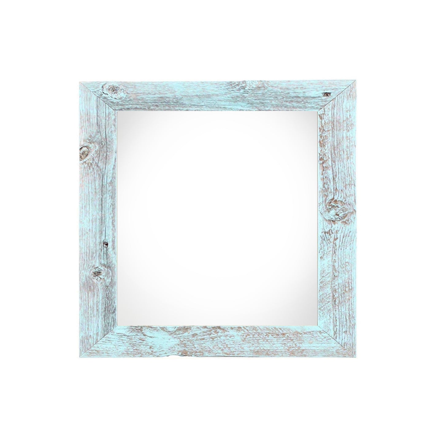 4" x 4" Blue Solid Wood Tabletop Picture Frame-1