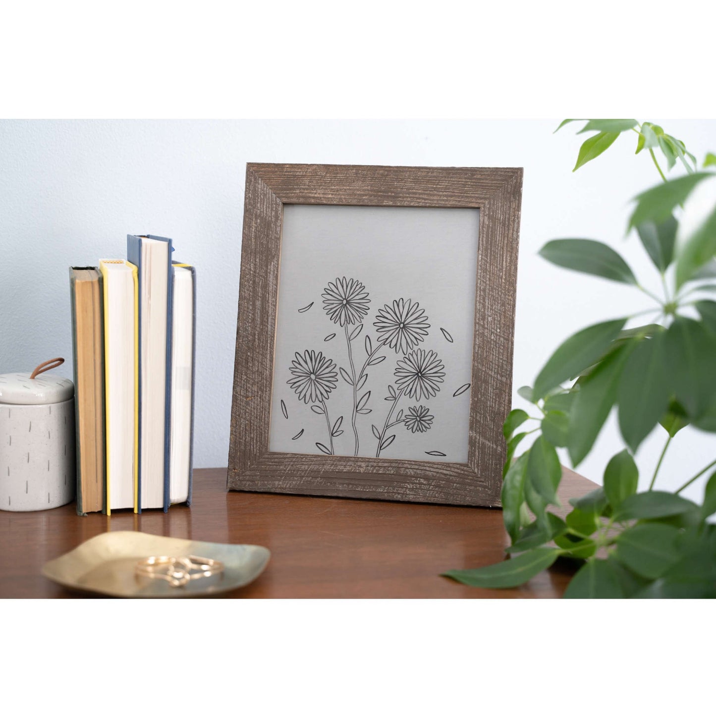 5" x 7" Brown Solid Wood Tabletop Picture Frame-5