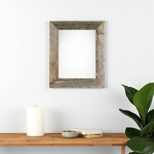 9" x 12" Gray Solid Wood Hanging Picture Frame-0